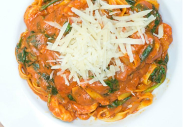 Camping recept 1: Tagliatelle met gamba's en spinazie